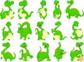 Various dinosaur cartoon