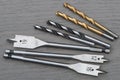 Various Drill bits. Royalty Free Stock Photo