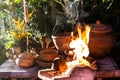 Earthen kitchen Royalty Free Stock Photo