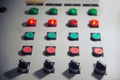 Various electrical controls on the wall. Royalty Free Stock Photo
