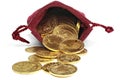 European gold coins Royalty Free Stock Photo