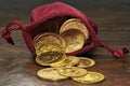 European gold coins Royalty Free Stock Photo