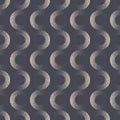 Various Fade Circles Seamless Pattern Vector Retro Abstract Background Royalty Free Stock Photo