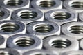 various fasteners made of steel Royalty Free Stock Photo
