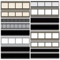 Various film strip background collection