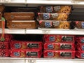 Various Flavors of Chocolate Chip Cookies for Sale at a Publix Grocery Store