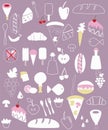 Various food illustrations