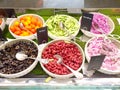 Salad bar at the counter Royalty Free Stock Photo
