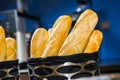 Various of french baguette basket. Royalty Free Stock Photo