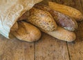 Various of french breads