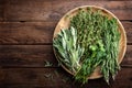 Various fresh herbs Royalty Free Stock Photo