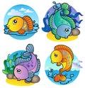 Various freshwater fishes 1