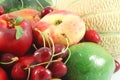 Various fruits, closeup