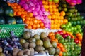 Various fruits at local market Royalty Free Stock Photo