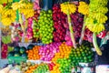 Various fruits at local market in Sri Lanka Royalty Free Stock Photo