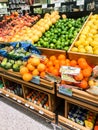 Various Fruits for Sale at a Grocery Store Royalty Free Stock Photo