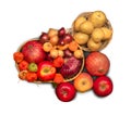 Various fruits and vegetables Royalty Free Stock Photo