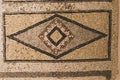 Various geometric shape patterns from floor mosaics in the ancient city of zeugma. Royalty Free Stock Photo