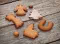 Various gingerbread cookies Royalty Free Stock Photo