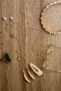 Various Gold and Pearl Accessories Royalty Free Stock Photo