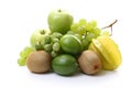 Various green fruits