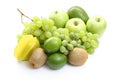 Various green fruits