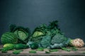 Various green vegetables Royalty Free Stock Photo