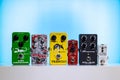 Various Guitar Effects Stomp Pedals