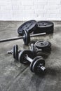 various gym equipment