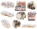 various halite rock salt and sea salt minerals