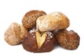Various healthy bread isolated Royalty Free Stock Photo