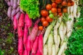 Various healthy colourful vegetable for background