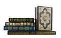 Various holy Quran books Royalty Free Stock Photo