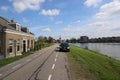 Various houses along the IJsseldijk near Ver Hitland in Nieuwerkerk aan den IJssel