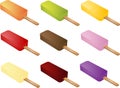 Various ice cream Royalty Free Stock Photo