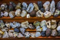 Various Icelandic rocks and minerals Royalty Free Stock Photo