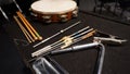 Percussion orchestral instruments