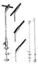 Various instruments to extract the foreign body in the urethra
