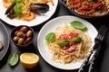 Various Italian pasta Royalty Free Stock Photo