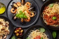 Various Italian pasta Royalty Free Stock Photo