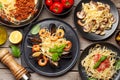 Various Italian pasta Royalty Free Stock Photo