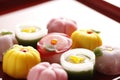 Various Japanese sweets Royalty Free Stock Photo