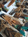 various kinds of agricultural tools