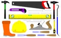 Various kinds of builders tools