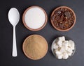 Various kinds of sugar