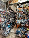 Various kippas sold at a kippa store in Jerusalem, Israel