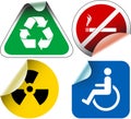 Various labels badges Royalty Free Stock Photo