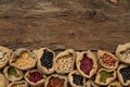 Various legumes with dieting and vegetarian food concept Royalty Free Stock Photo