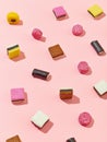 Various licorice candies Royalty Free Stock Photo