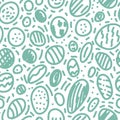 Various lines and shapes seamless pattern. Creative scribble symbol endless wallpaper. Doodle style